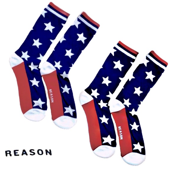Reason Other - 2 Pairs of Reason Clothing Stars & Stripes Socks